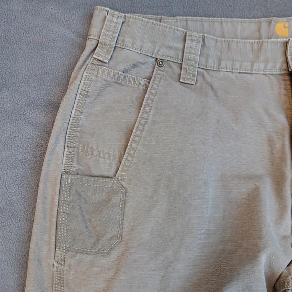 Carhartt double knee tactical steel cargo pants men's size 36W x 30L khaki EUC - Picture 4 of 16
